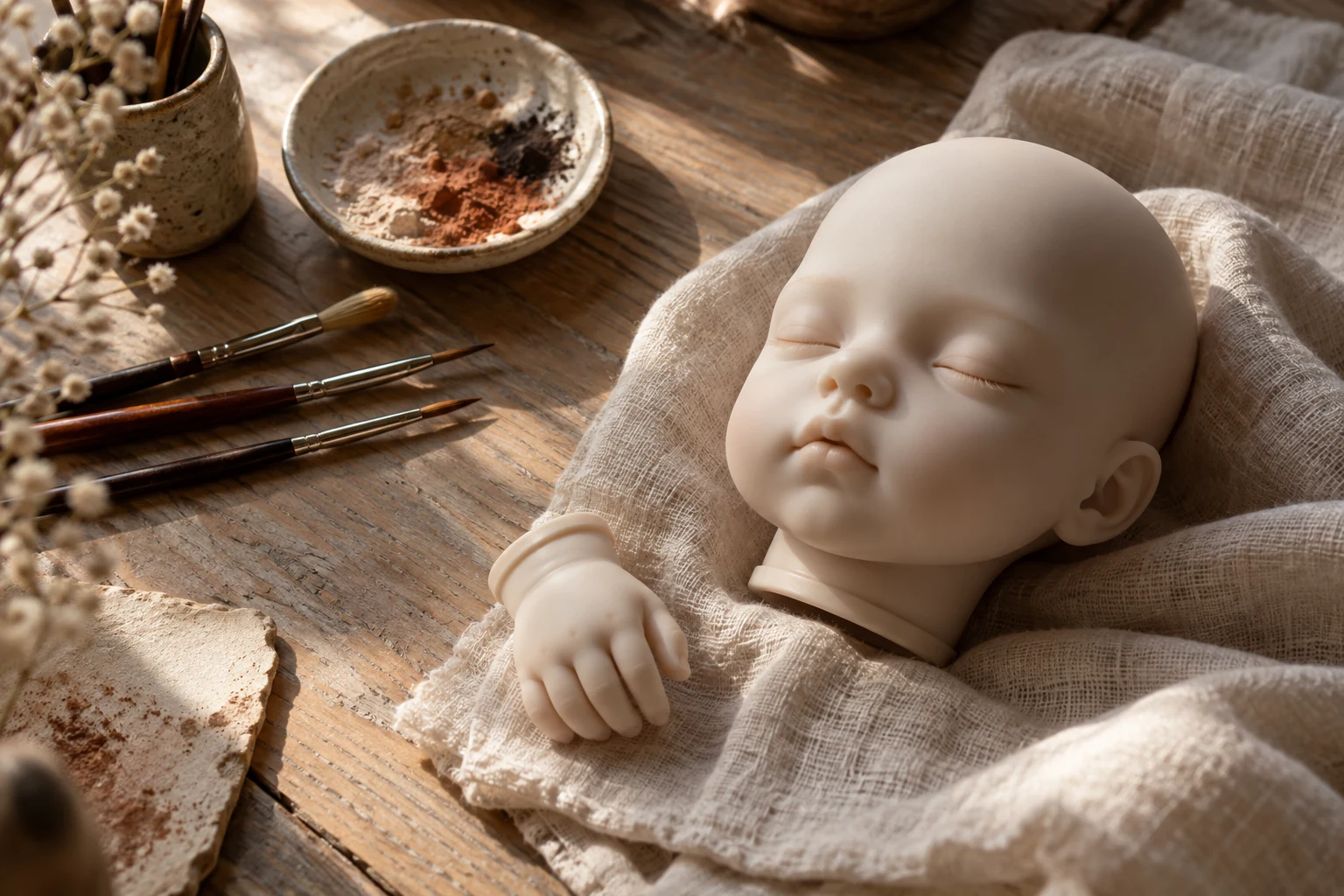 AI-generated MINSHI REBORN brand concept, not an actual product photograph