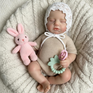 Fairy Elodie – 12 Inch Realistic Silicone Reborn Baby Girl Doll | Closed Eyes