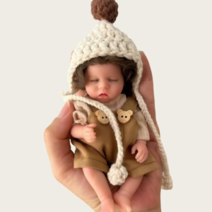 Twins Nora Eif – 6 Inch Realistic Silicone Reborn Baby Girl Doll | Closed Eyes