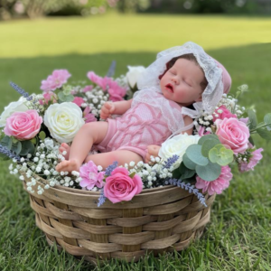 Twins A Nora – 12 Inch Realistic Silicone Reborn Baby Girl Doll | Closed Eyes
