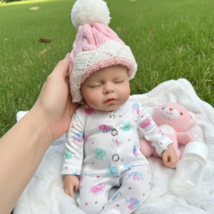 Kylin Eif – 12 Inch Realistic Silicone Reborn Baby Girl Doll | Closed Eyes